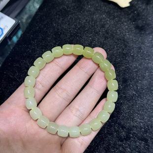 Y方 多样性发货 A1175 约8×7mm 和田玉手串