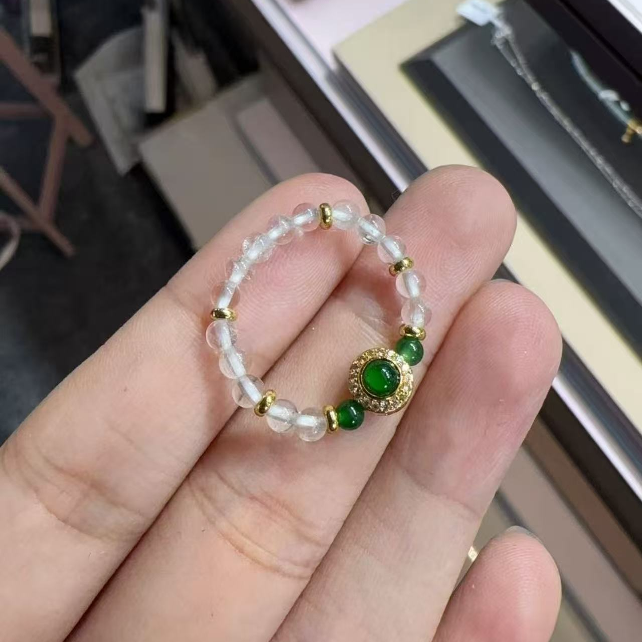 翡翠戒圈-约3mm+-多样性发货-J翠