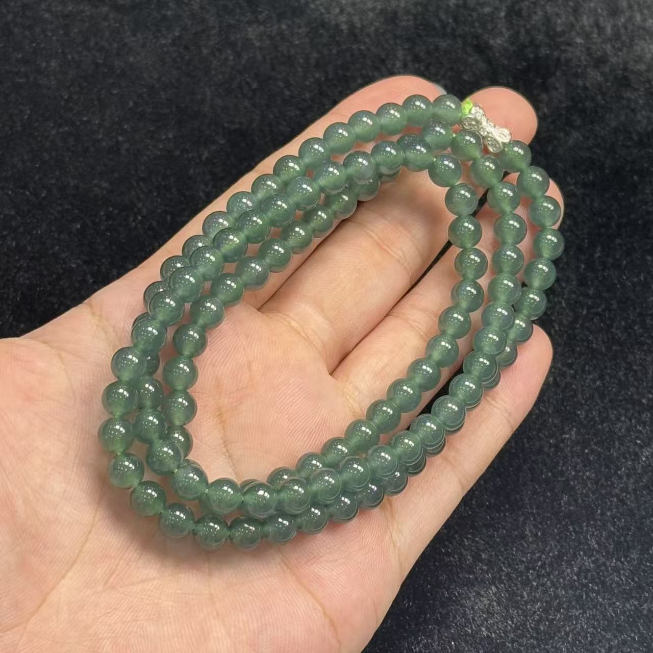翡翠项链-约6mm-多样性发货-B冰，B2546