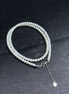 s925淡水珍珠项链约4mm，多样性发货-ZG珍，B4993