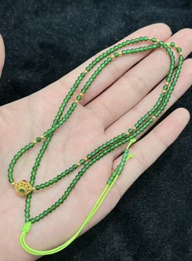 18K翡翠项链-约2mm-多样性发货- L银- A4482