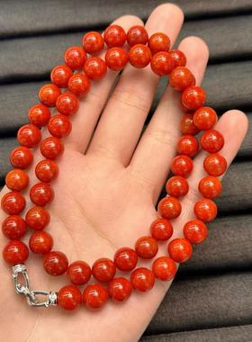 南红（玛瑙）项链-约9mm-多样性发货-R茹