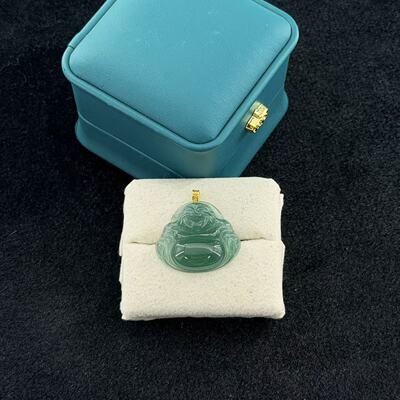 翡翠佛公-约23*25mm-多样性发货-SK三-V249