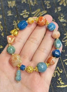 硅化玉珊瑚玉DIY手串-约8mm-12mm-多样性发货- T福- A7029