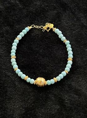 925绿松石手链-约4mm-多样性发货-L玲-B92