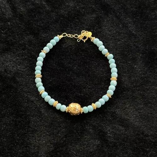 925绿松石手链-约4mm-多样性发货-L玲-B92