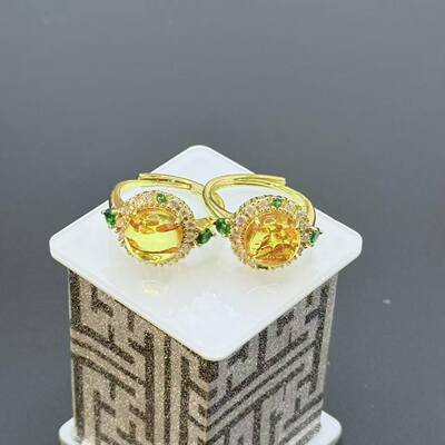 琥珀戒指-约14*8mm-多样性发货- Y超-V3421