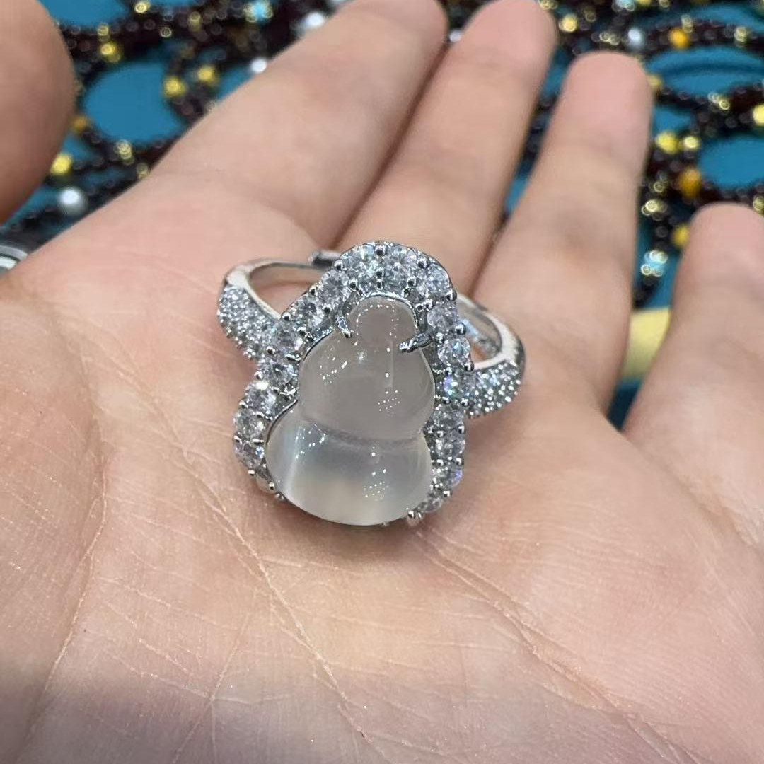 玛瑙戒指-约14*9mm-多样性发货-X升