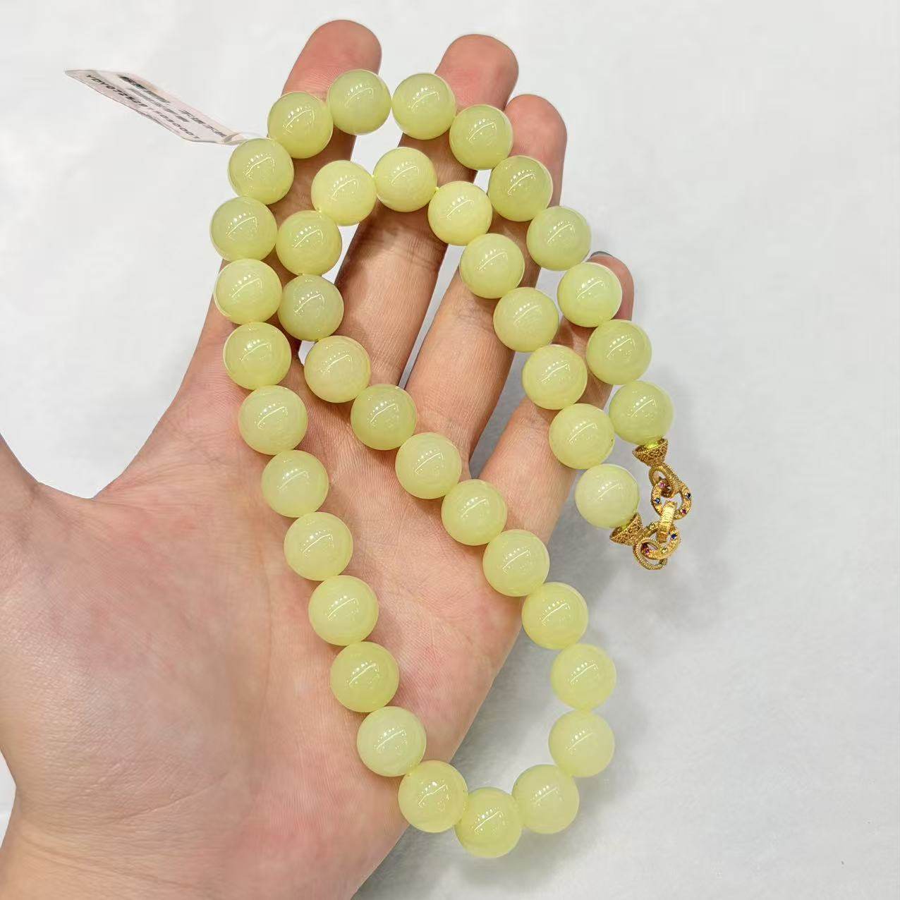 和田玉黄口项链，多样性发货-约11mm，DY一，B9607