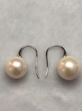 S925银淡水珍珠耳环-约12mm-多样性发货-C七-Y663