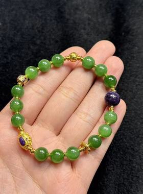 和田玉手串-约8mm-多样性发货-XS浣B151