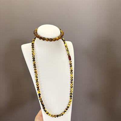 琥珀项链-约5mm-多样性发货- HL名- A7670