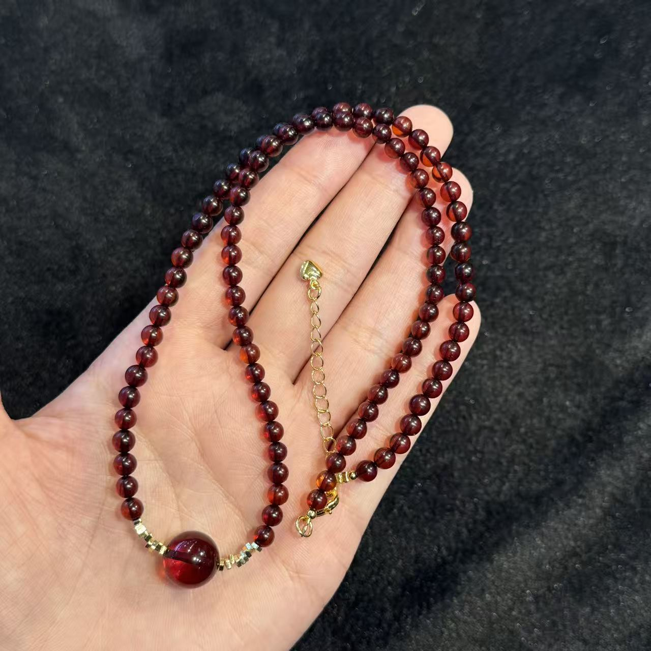 血珀项链-约4mm-多样性发货-F展-Y5722