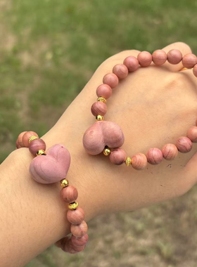 血柏木珠串血柏屁桃单圈手串-约8mm-多样性发货-Q九-Y4059