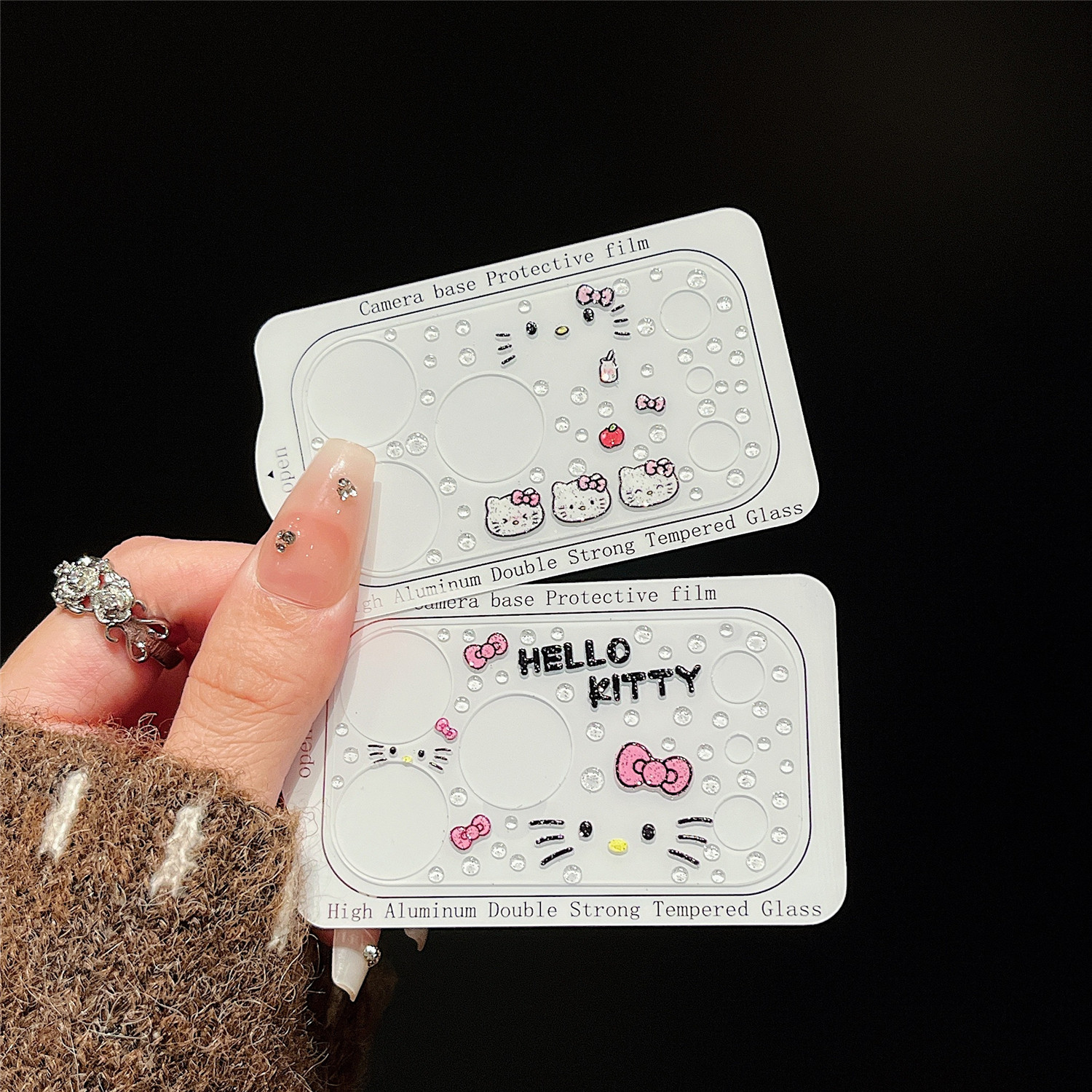 卡通可爱镜头膜适用苹果17promax底座膜镂空贴膜iPhone17pro超薄透明钢化玻璃pm手机摄像头保护贴纸装饰图案