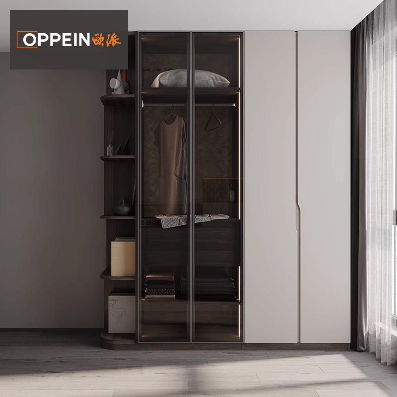 欧派衣柜家用卧室全屋定制柜子卧室衣柜衣橱现代轻奢一门到顶定做