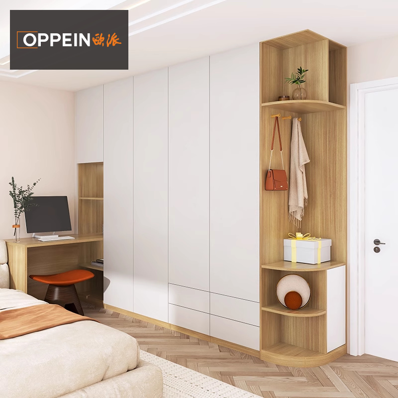 欧派简约现代卧室衣柜家具定制