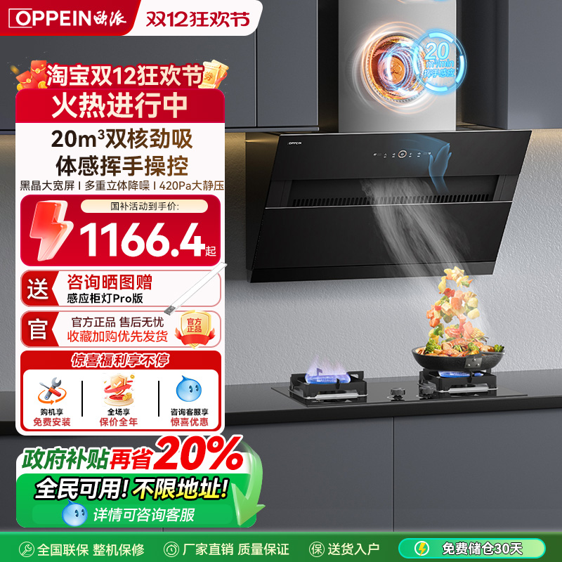 欧派厨电油烟机燃气灶套装