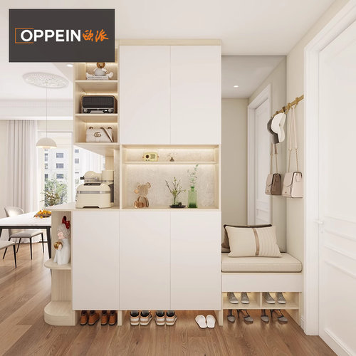 欧派鞋柜玄关一体柜定制家用门口