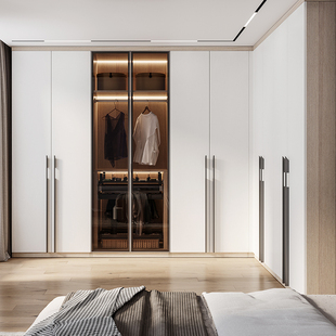 欧派全屋定制衣柜家装 衣帽自制间现代简约家具 卧室家用柜子走入式