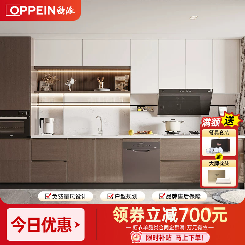 欧派新品轻奢风橱柜定制图片