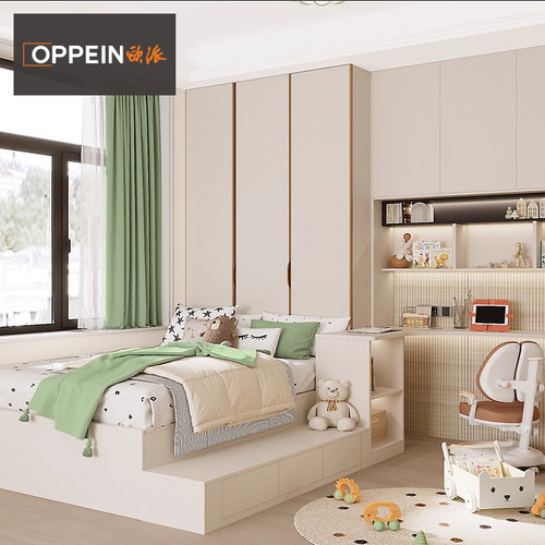 欧派定制隔间榻榻米小户型隔间房榻榻米床一体定制简约奶油风新款