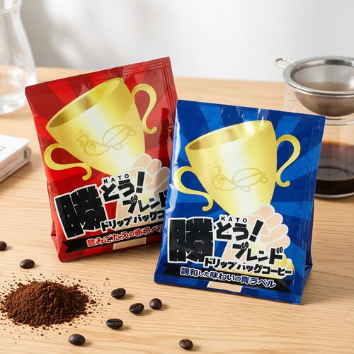 日本原装新款加藤挂耳咖啡粉现磨纯黑美式烘焙熟豆考试幸运胜利味
