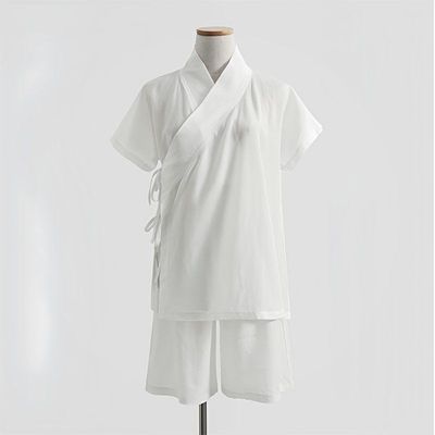 古装汉服男款交领斜襟中衣中裤古风里衣内搭寝衣内衬上衣短袖道装