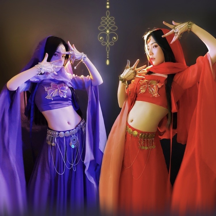 小橙子同款异域风情舞姬古典舞蹈演出服表演飘逸性感影楼拍摄装考,女装/女士精品,民族服装/舞台装,淘宝优惠券,粉丝福利购,淘宝优惠卷