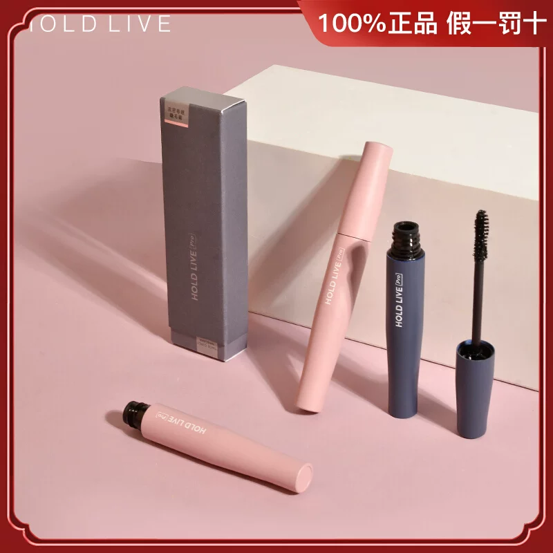 Dense curling waterproof mascara, no smudge, thin brush
