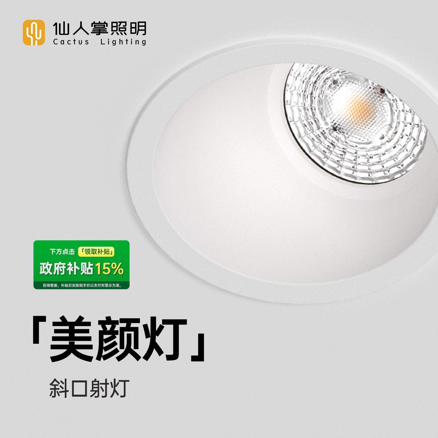 【政府补贴】仙人掌照明镜前嵌入式大出光斜口灯美颜灯卫生间防眩