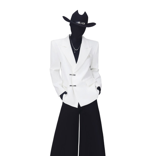 BlackClothes金属西装外套男