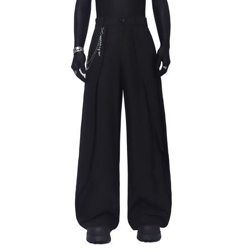 BlackClothes垂坠阔腿休闲裤男