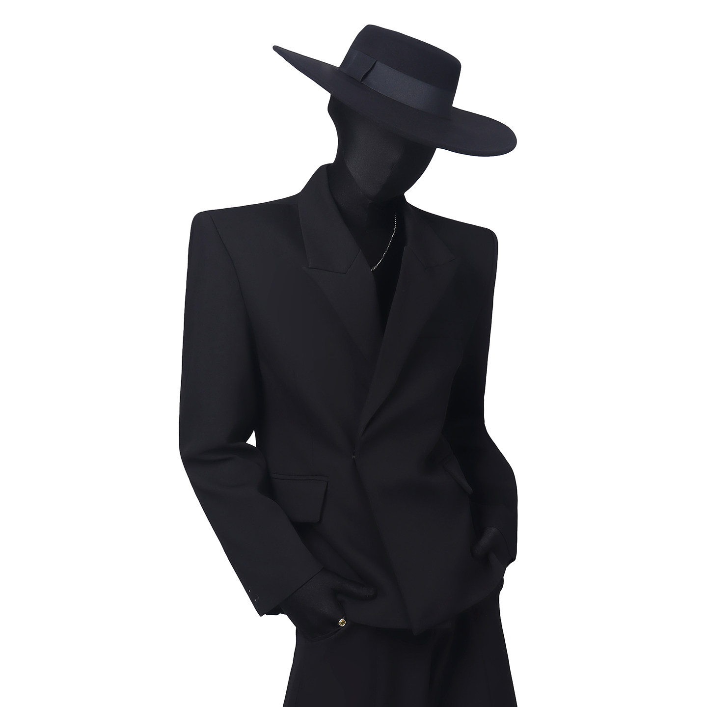 BlackClothes高定简约大气休闲西装外套红内衬个性短款西服上衣潮