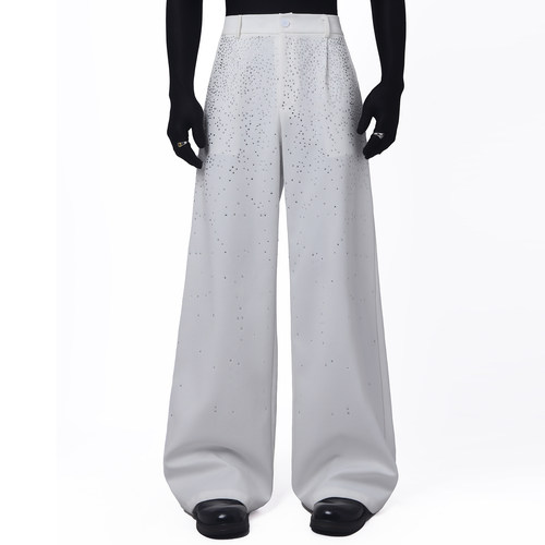 BlackClothes满天星烫钻休闲裤