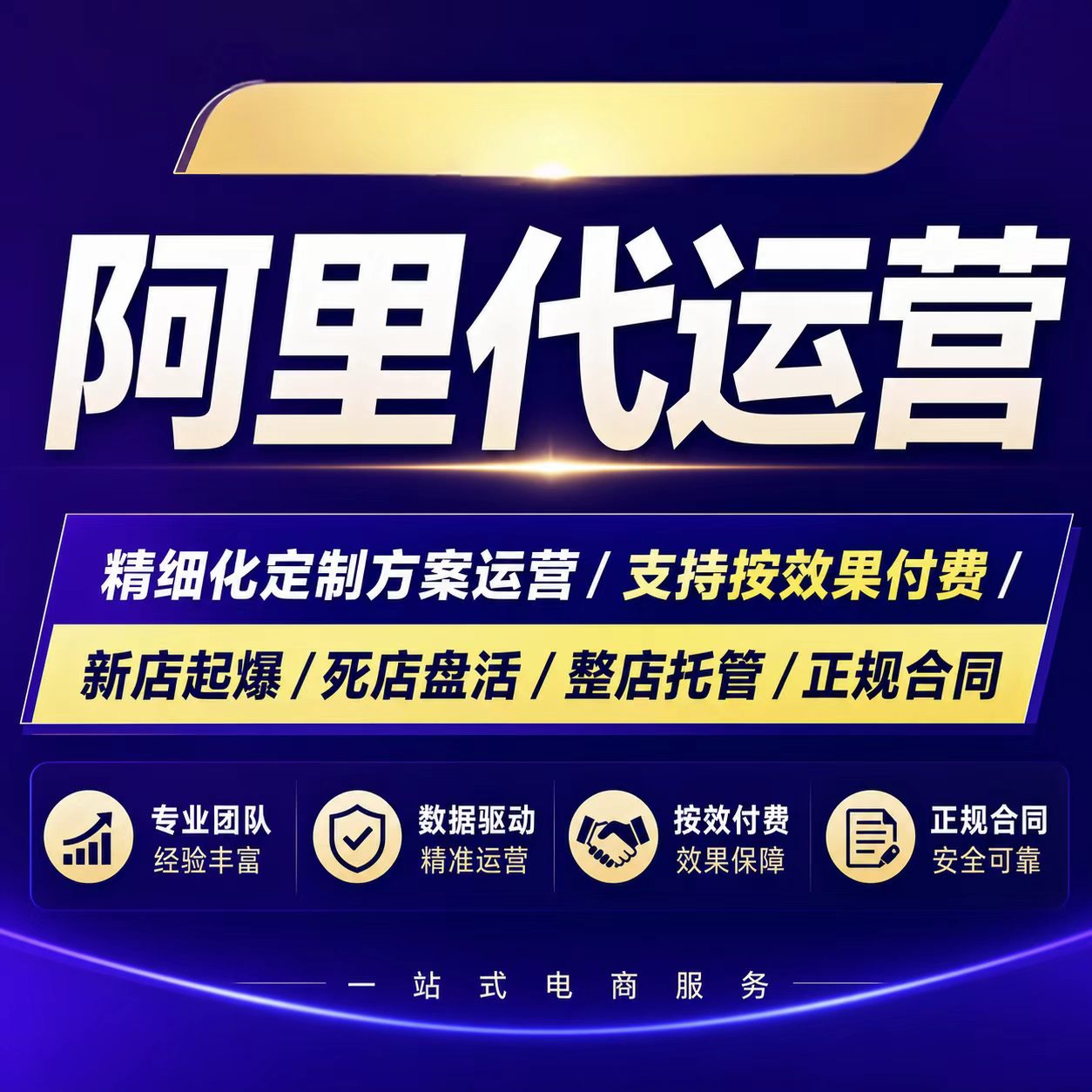 1688店铺代运营阿里巴巴诚信平面广告设计