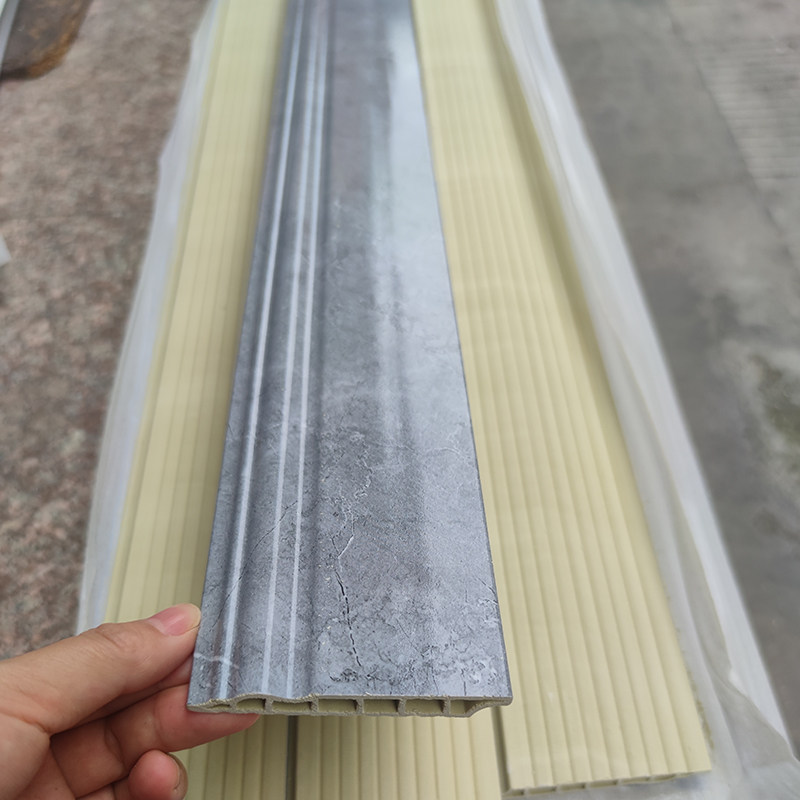 pvc踢脚线瓷砖自粘仿大理石极简地脚线客厅12 10cm竹木纤维踢脚线