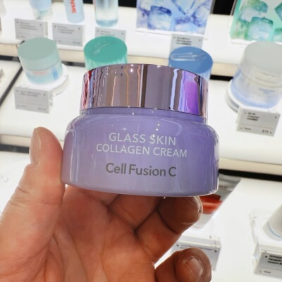 【韩国正品】CellfusionC秀肤生素颜胶原蛋白面霜紫色款补水55ml