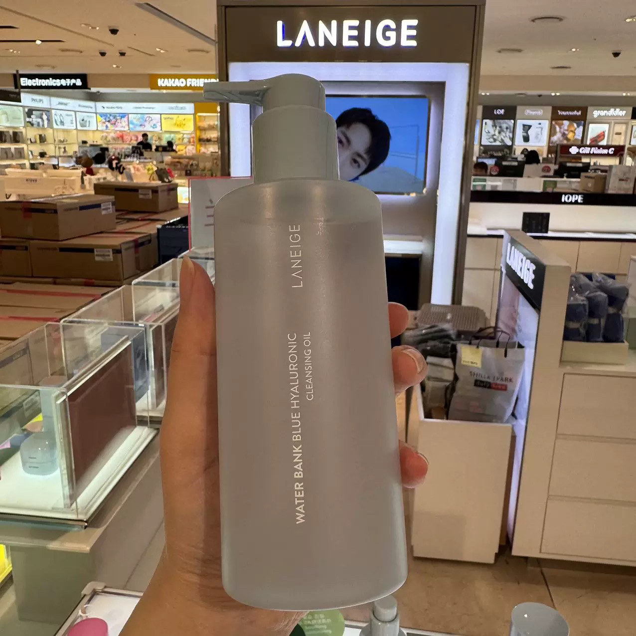【韩国正品】Laneige 兰芝新水酷透明质酸嘭润洁颜油250ml卸妆油