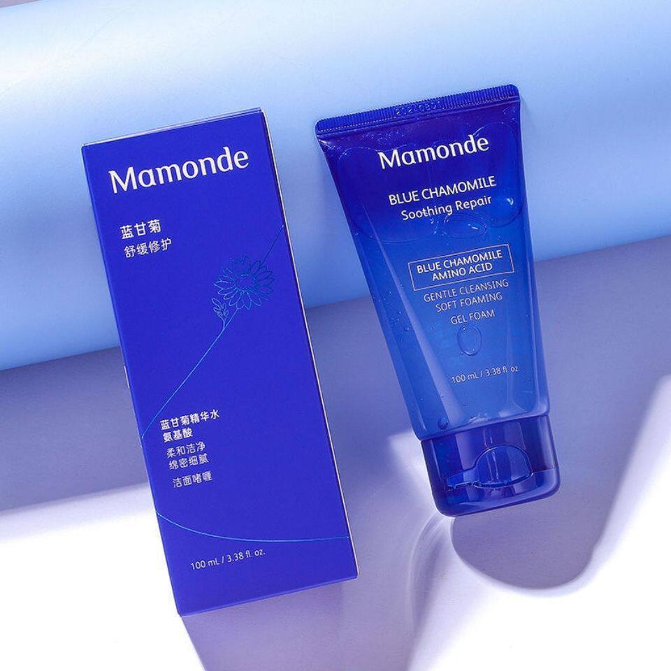 【韩国正品】Mamonde梦妆洗面奶蓝甘菊舒缓修护洁面啫喱氨基酸水