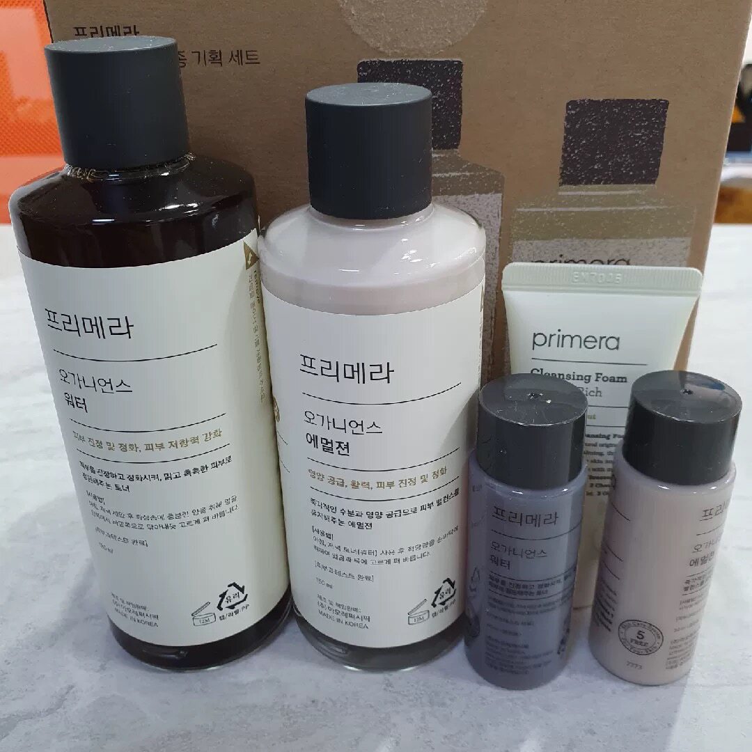 【韩国正品】primera芙莉美娜植物精粹保湿水乳两件套盒保湿补水