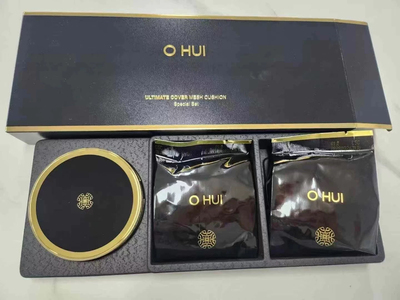 【韩国正品】Ohui欧惠欧蕙黑金气垫粉底保湿遮瑕BB霜滋润防晒套盒