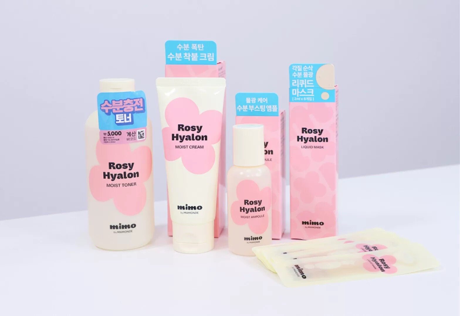 【韩国正品】Mamonde 梦妆玫瑰玻尿酸保湿爽肤水精华 面霜补水