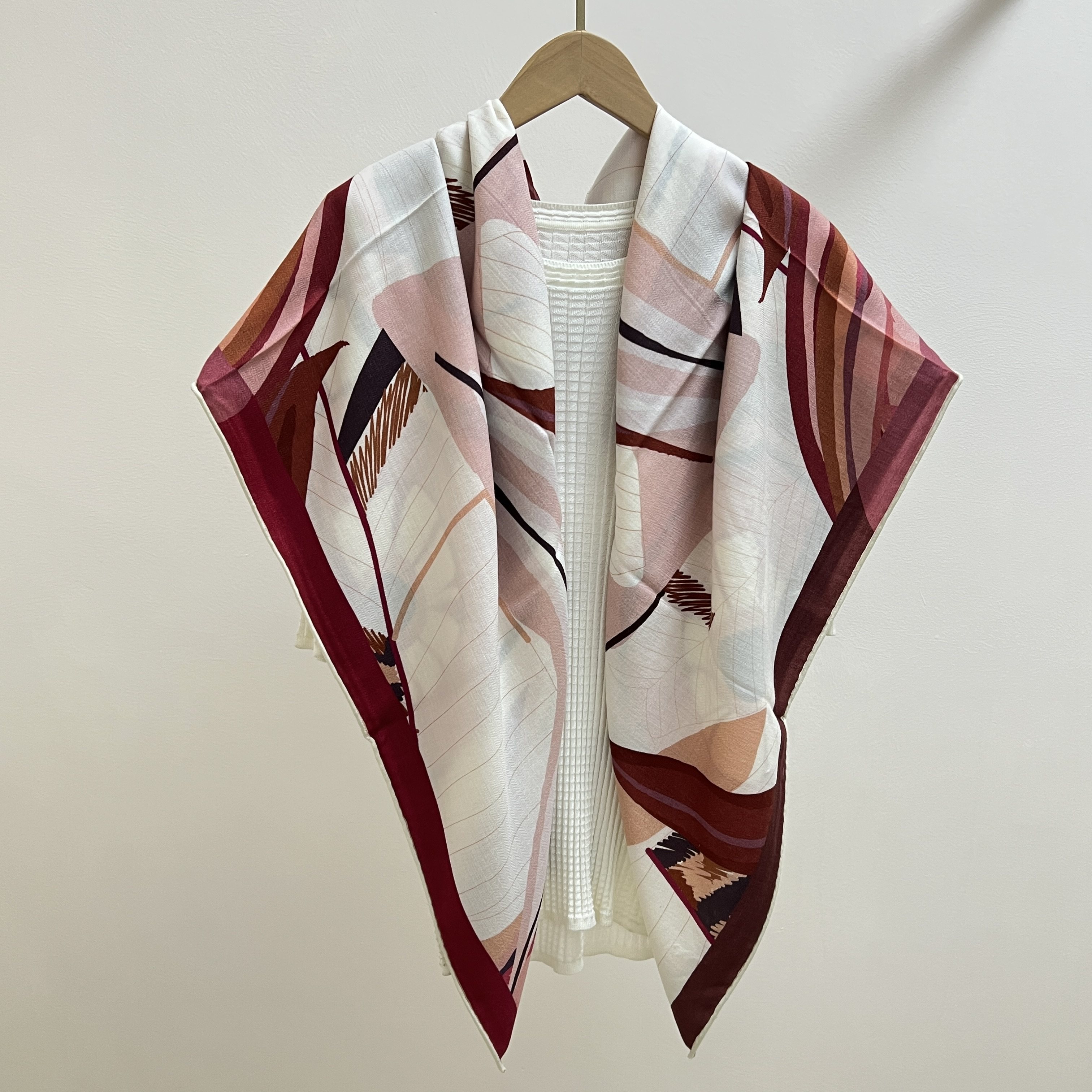 多彩假期丝毛大方巾140cm围巾秋冬季保暖百搭大披肩