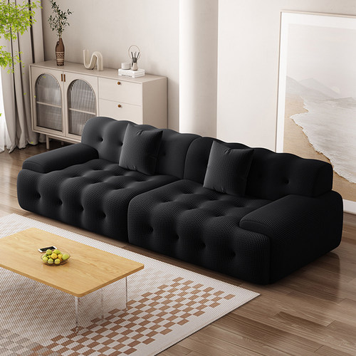 意式极简罗奇堡沙发写意空间设计师创意直排大小户型简约布艺沙发