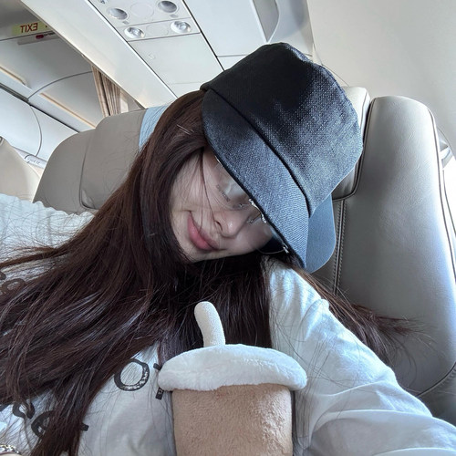 日系复古棉麻马术帽子女2025夏季新款防晒遮阳帽百搭平顶骑士帽潮