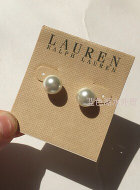 AS-SS-025 绝美超赞!外贸出口美国原单 大p 逼真仿珍珠耳饰耳钉
