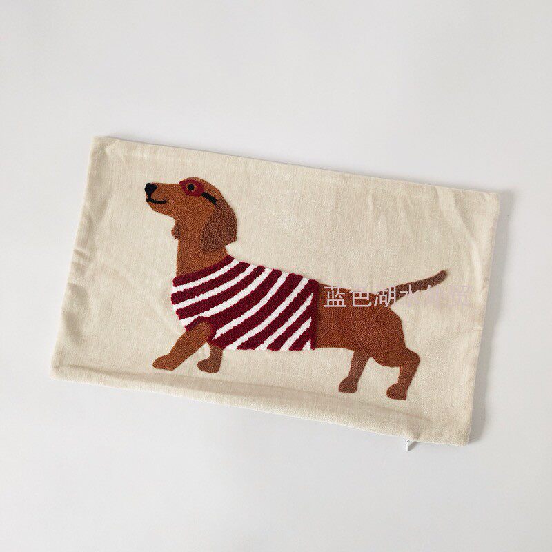 JJZS-KD-058 英单好货!出口英国订单原单 精美刺绣靠垫腰枕套