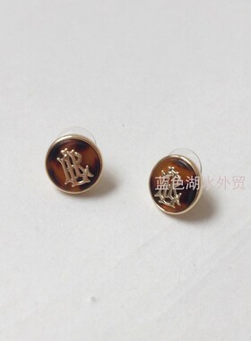 AS-SS-050 超有质感 大牌 外贸出口美国原单 仿玳瑁耳饰耳环首饰