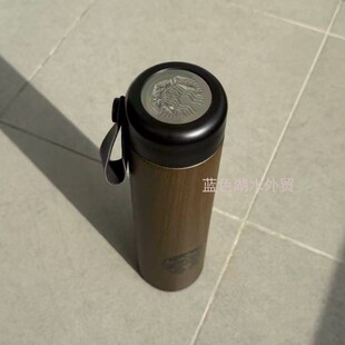 046 纯原超赞外贸出口大牌原单食品级不锈钢杯保温木纹杯 CYGJ